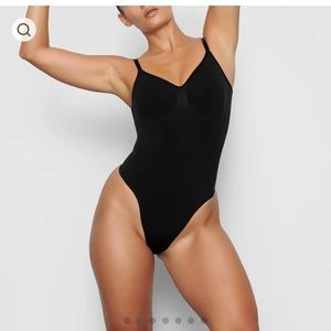 SKIMS seamless low back thong sculpting bodysuit